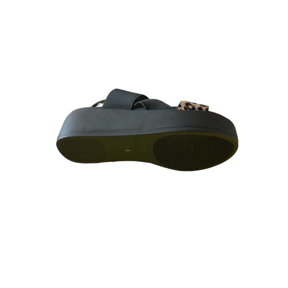 Mia Amore Womens Black Cheetah Print Platform Sandals Size US 8 - Picture 6 of 7